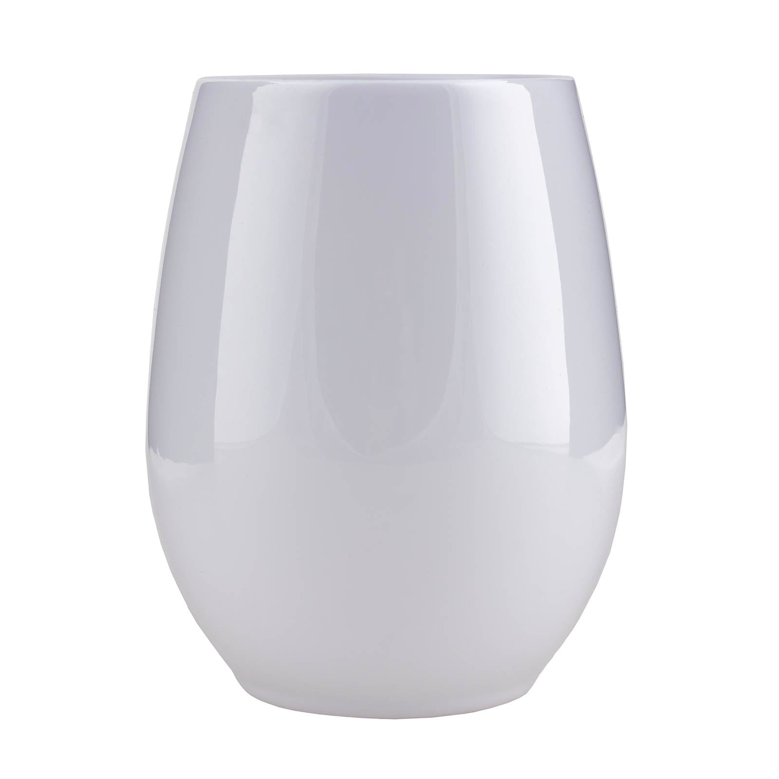 Stemless - Wine Glass - 12 oz - White