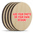 Custom Wooden Round Coasters - Upload Your Photo  - Set of 4 w/ Coaster Caddy
