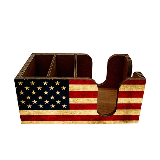 Bar Top Napkin Caddy - American Flag