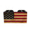 Wooden Bar Caddy - Rustic American Flag - Black