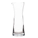 Clear glass carafe on a white background