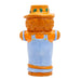 Ceramic scarecrow tiki mug with a white background