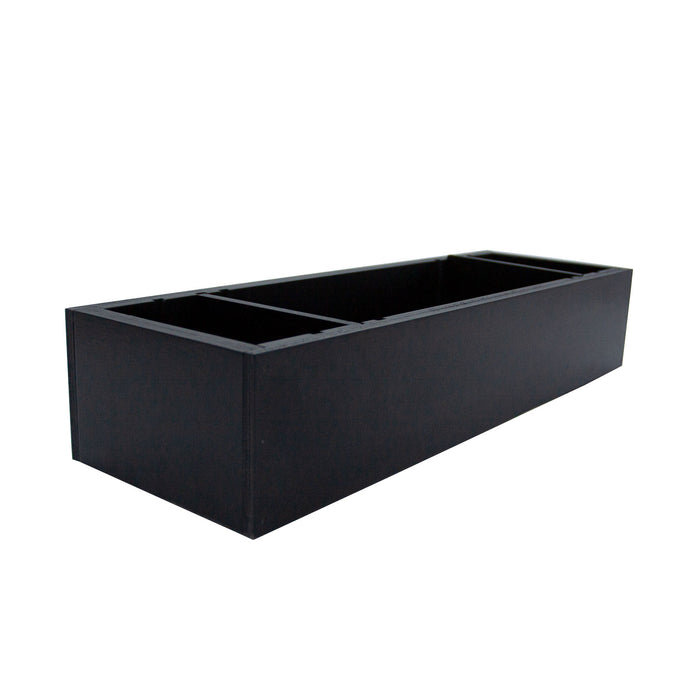 Wooden Condiment Caddy - Black Stain