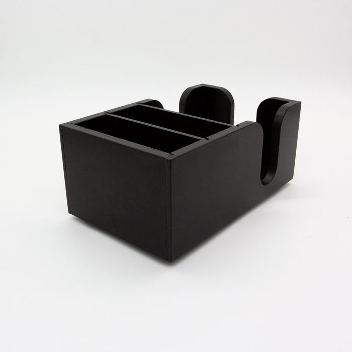 Wooden Bar Top Napkin Caddy - Black Stain