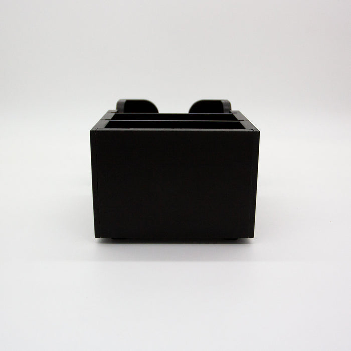 Wooden Bar Top Napkin Caddy - Black Stain