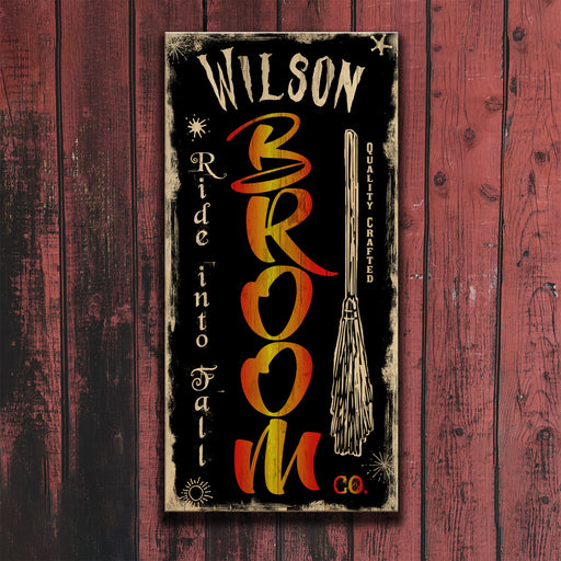 Customizable Large Vintage Wooden Bar Sign - Broom Co