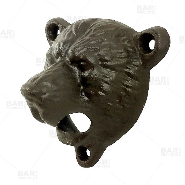 BarConic® Wall Mounted Bottle Opener - Bear - Black or Brown