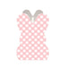 Wooden Bunny Basket - Plaid Pattern
