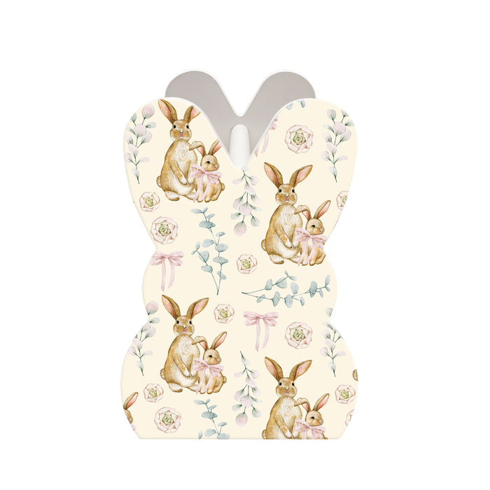 Wooden Bunny Basket - Vintage Bunnies
