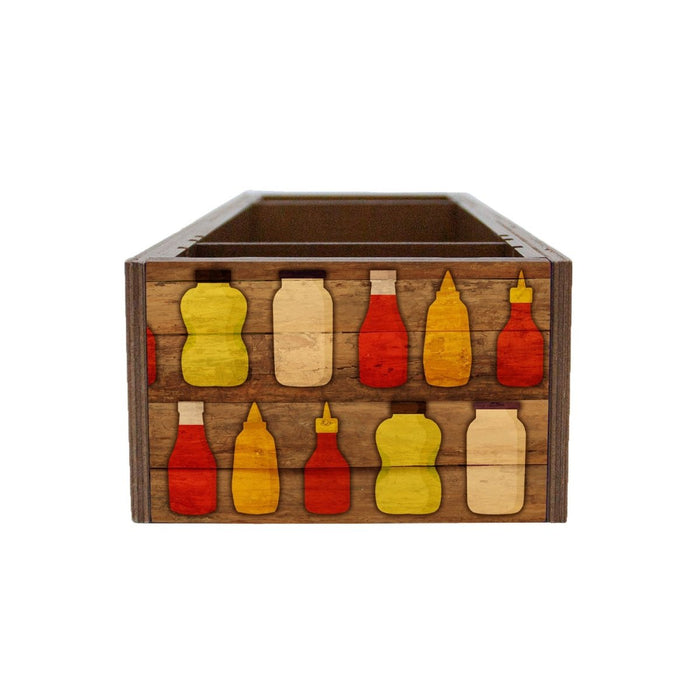 Wooden Condiment Caddy - Condiment Design — Bar Products