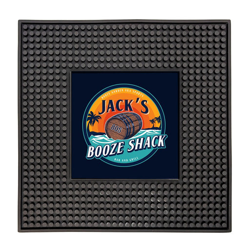 Custom Rubber Service Mat with Square Imprint Area - 12" x 12"