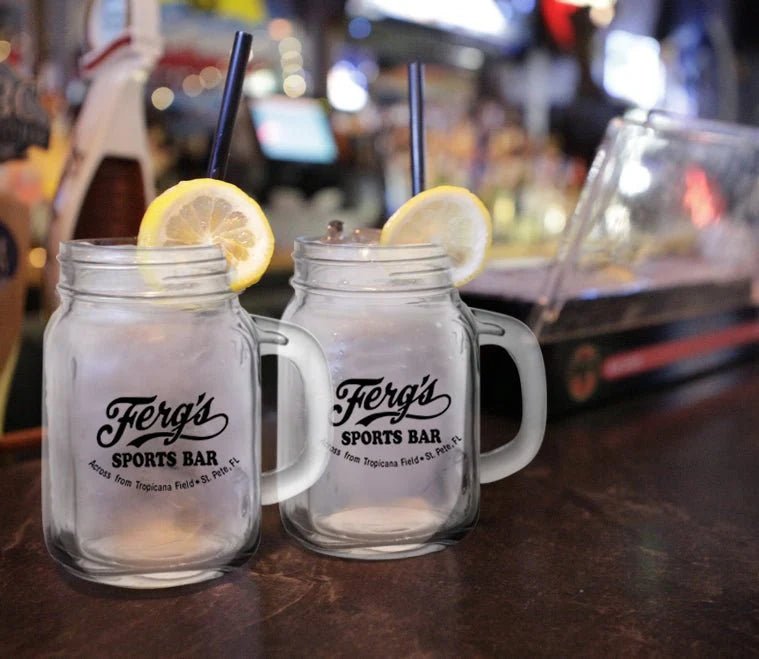 12 oz Custom BarConic® Mason Jar with Handle - 12 Count