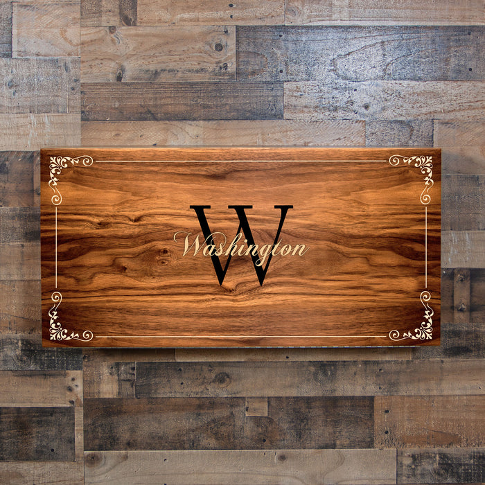 Murphy WalBAR™ - CUSTOMIZABLE Family Monogram Design - Handcrafted in USA