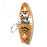 Custom Wall Mounted Ring Toss Game with Bottle Opener - Surfboard - Surf Shack - Orange