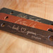 Custom Laser Engraved 2-Person Wood Shot Ski