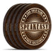 Wooden Round Coasters - Customizable Engraved - Speakeasy Theme - Set of 4