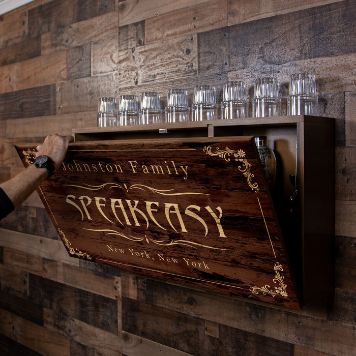 Murphy WalBAR™ - CUSTOMIZABLE Speakeasy Design - Handcrafted in USA