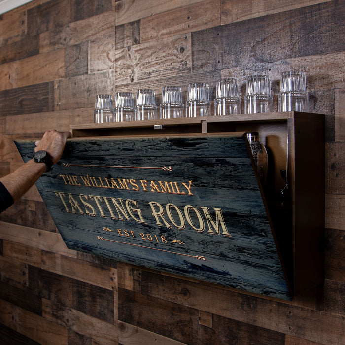Murphy WalBAR™ - CUSTOMIZABLE Tasting Room Design - Handcrafted in USA