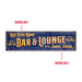 Vintage-style sign with customizable text for a bar and lounge in Tampa, Florida.