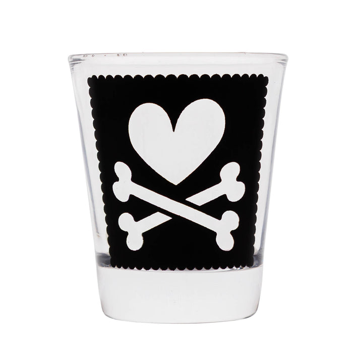 Printed Shot Glasses - Cutsey Skulls - 1.75 ounce