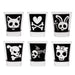 Printed Shot Glasses - Cutsey Skulls - 1.75 ounce