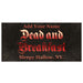 Customizable Large Vintage Wooden Bar Sign - Dead And Breakfast