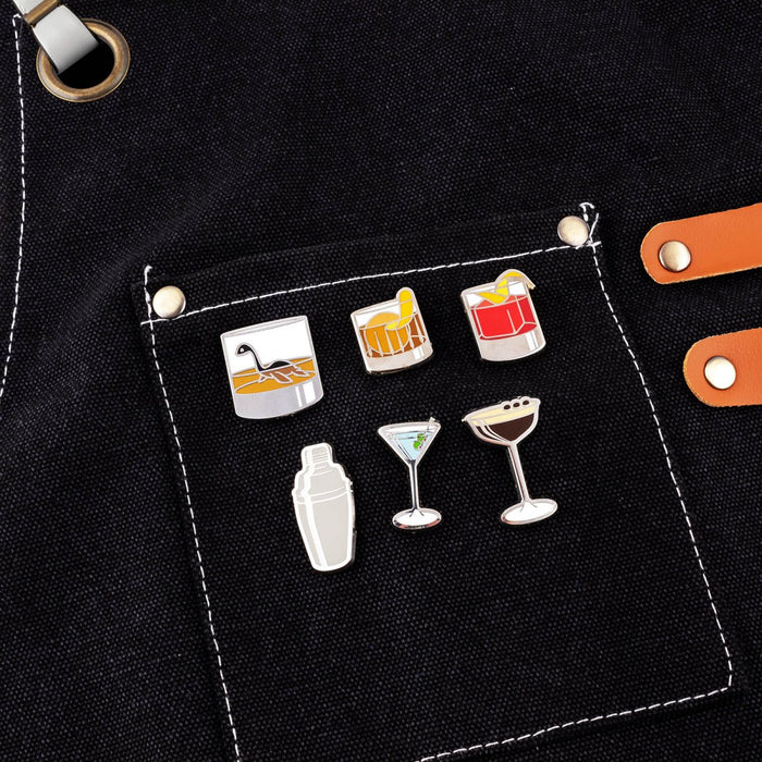 Pin Set Cocktail Cocktail Enamel Pins - Design Options — Bar Products