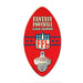 Red bottle opener with 'Fantasy Football League Champion' text on a white background