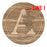 Wooden Round Coasters - Customizable Initials 