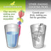 GarnishMate product illustration with two glasses, one with a garnish and one without, highlighting the product's benefits.