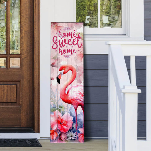 Flamingo Home Sweet Home Collection Porch Signs