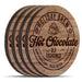 Wooden Round Coasters - Hot Chocolate - Set of 4