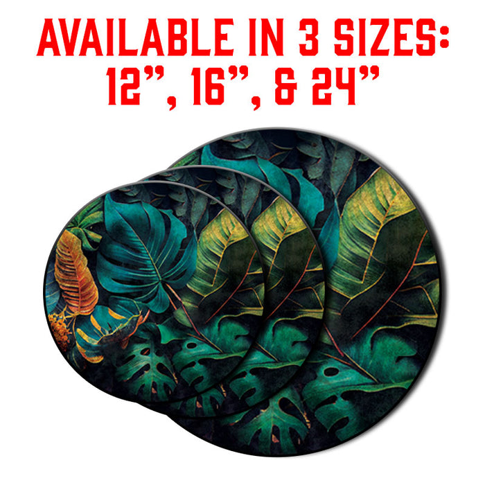 Lazy Susan - Tropical Leaves - 3 Different Sizes