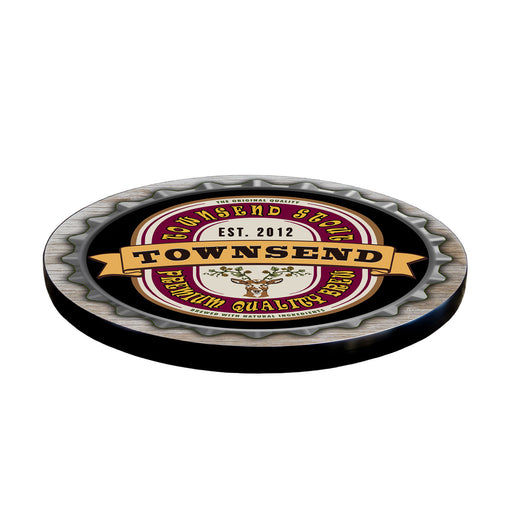 Round lazy susan with 'Townsend' branding on a white background