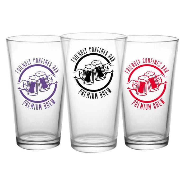 CUSTOMIZABLE - 16oz Pint / Mixing Glass- BAR1 - 12 Count