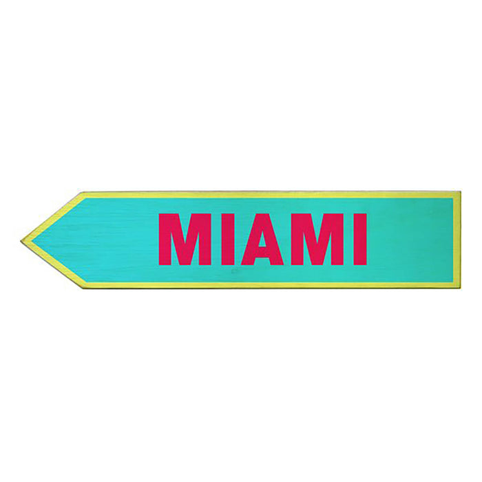 US City Wood Arrow Sign