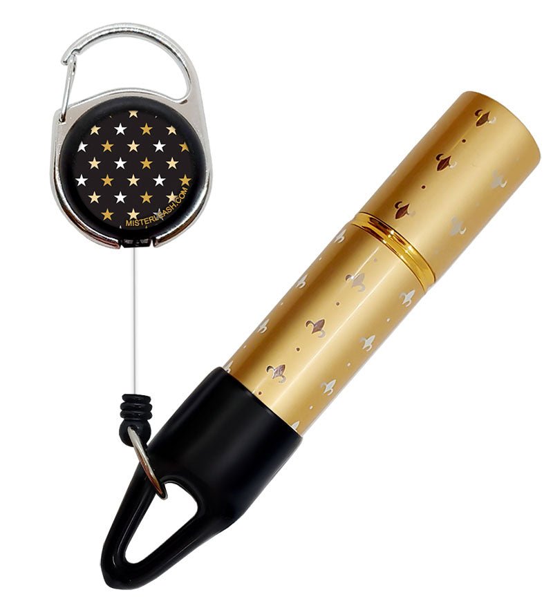 Mister Leash™ - Retractable Clip-on Atomizer for Hand Sanitizers - Gold ...