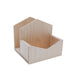 Upright Wooden Napkin Holder With Storage - Natural Wood