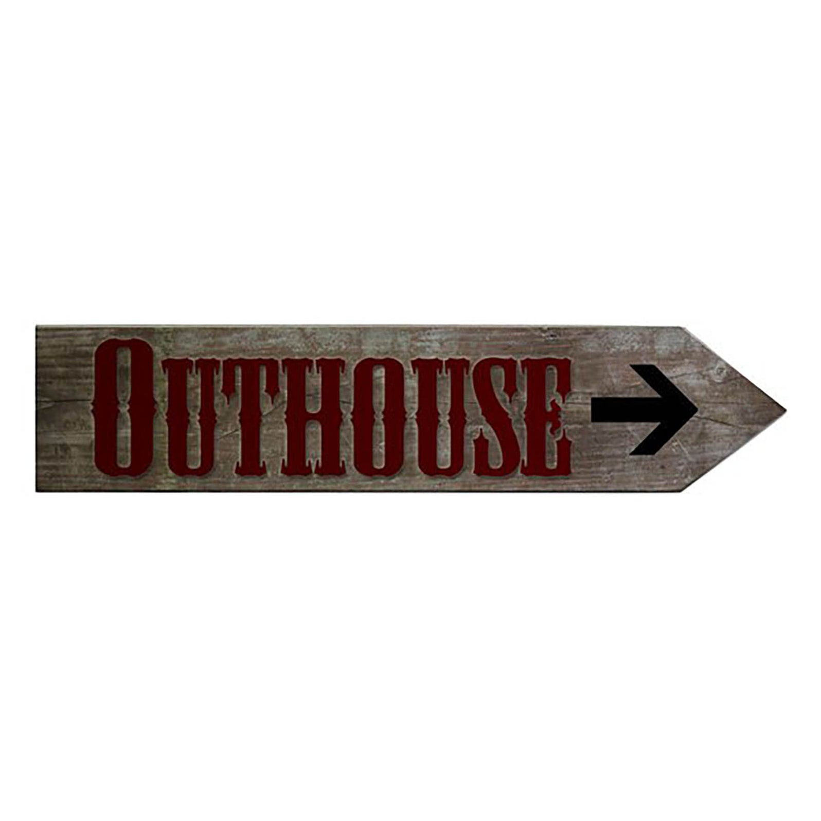Outhouse Wood Arrow Sign - Bar Products — Bar Products