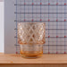 BarConic® Stackable Pineapple Glasses - Diamond Pattern  - Set of 4