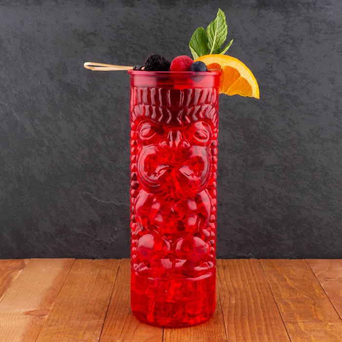 Red Plastic Tiki Cup - 24oz