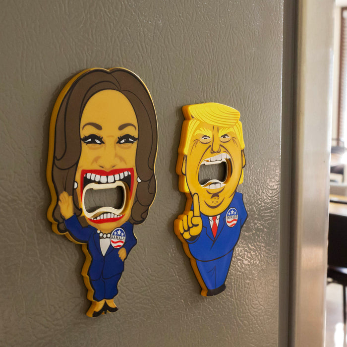 Kamala & Trump Bottle Opener