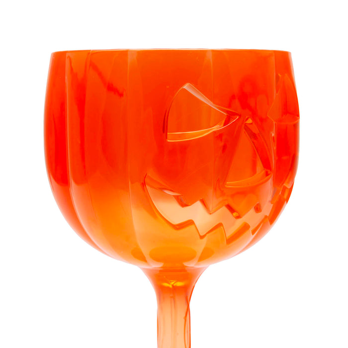 Jack-O’-Lantern Plastic Goblet - 20 ounce