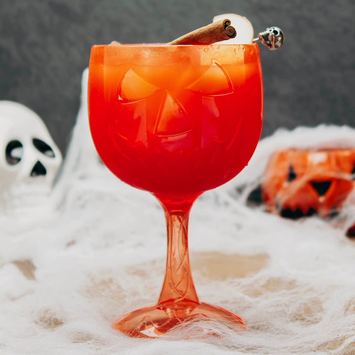 Jack-O’-Lantern Plastic Goblet - 20 ounce
