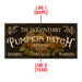 Customizable Large Vintage Wooden Bar Sign - Pumpkin Patch - 11 3/4" X 23 3/4"