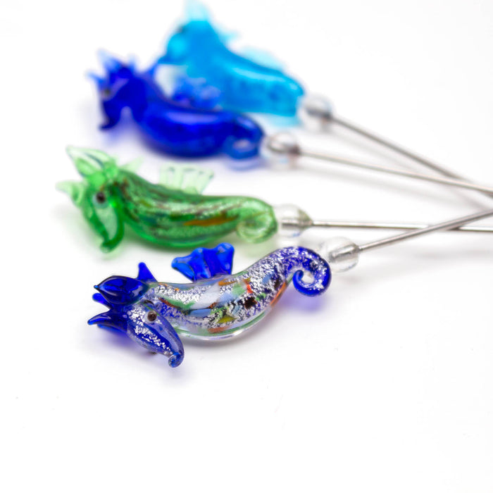 Seahorse Cocktail Picks - Set of 4 - Glass