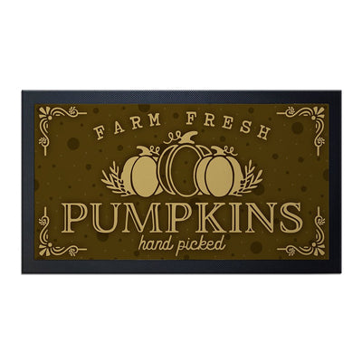 Bar Service Mat - Farm Fresh Pumpkins - 17.25" X 10"