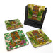 Wooden Coasters - Tiki Men - Set of 4 w/ Coaster Caddy