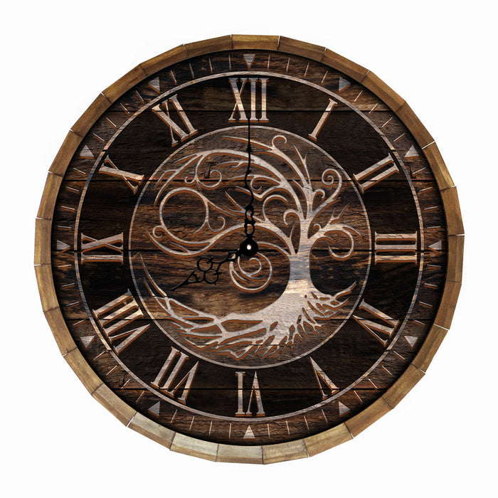 Tree of Life Wooden Clock