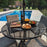 Outdoor Lazy Susan With Hold For Umbrella